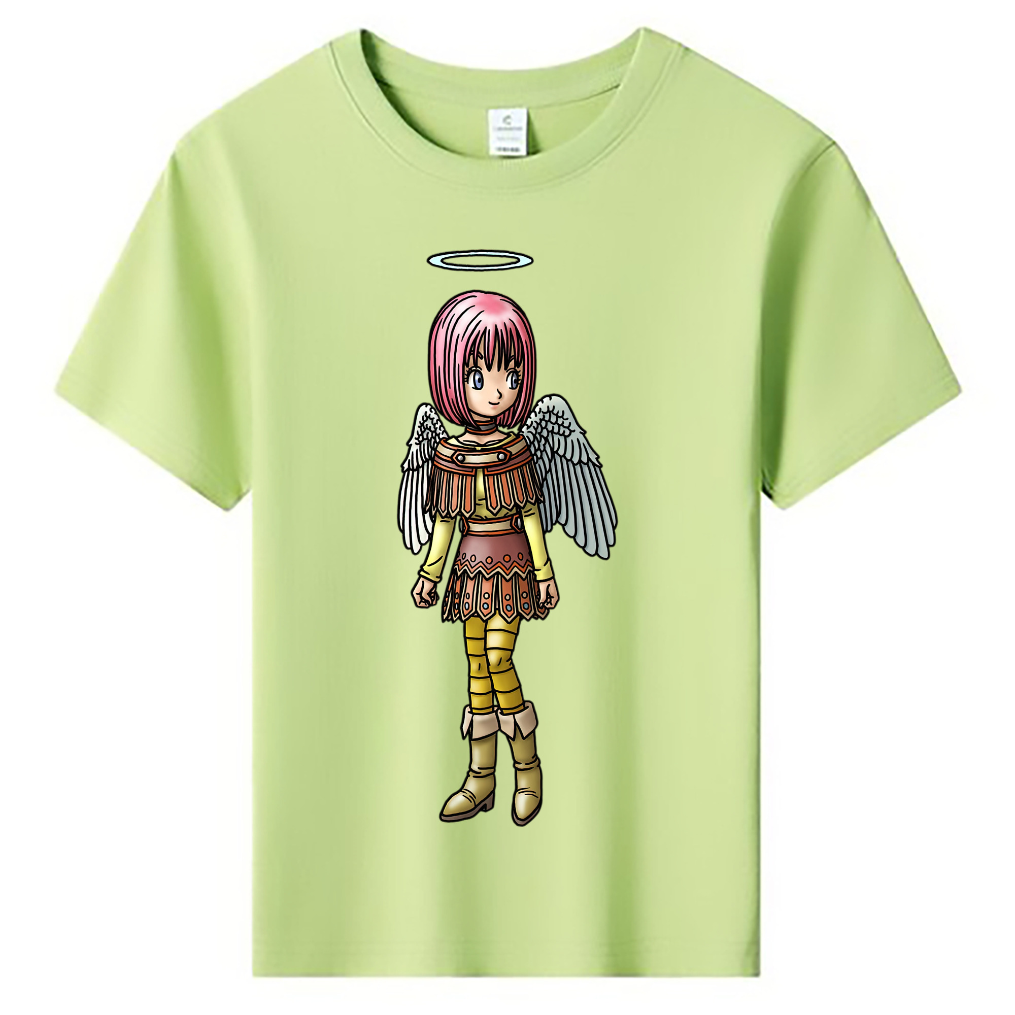 （画像用） ドラゴンクエスト Doragon Kuesuto Dragon Quest 綿100％キッズTシャツ（フロントプリント）